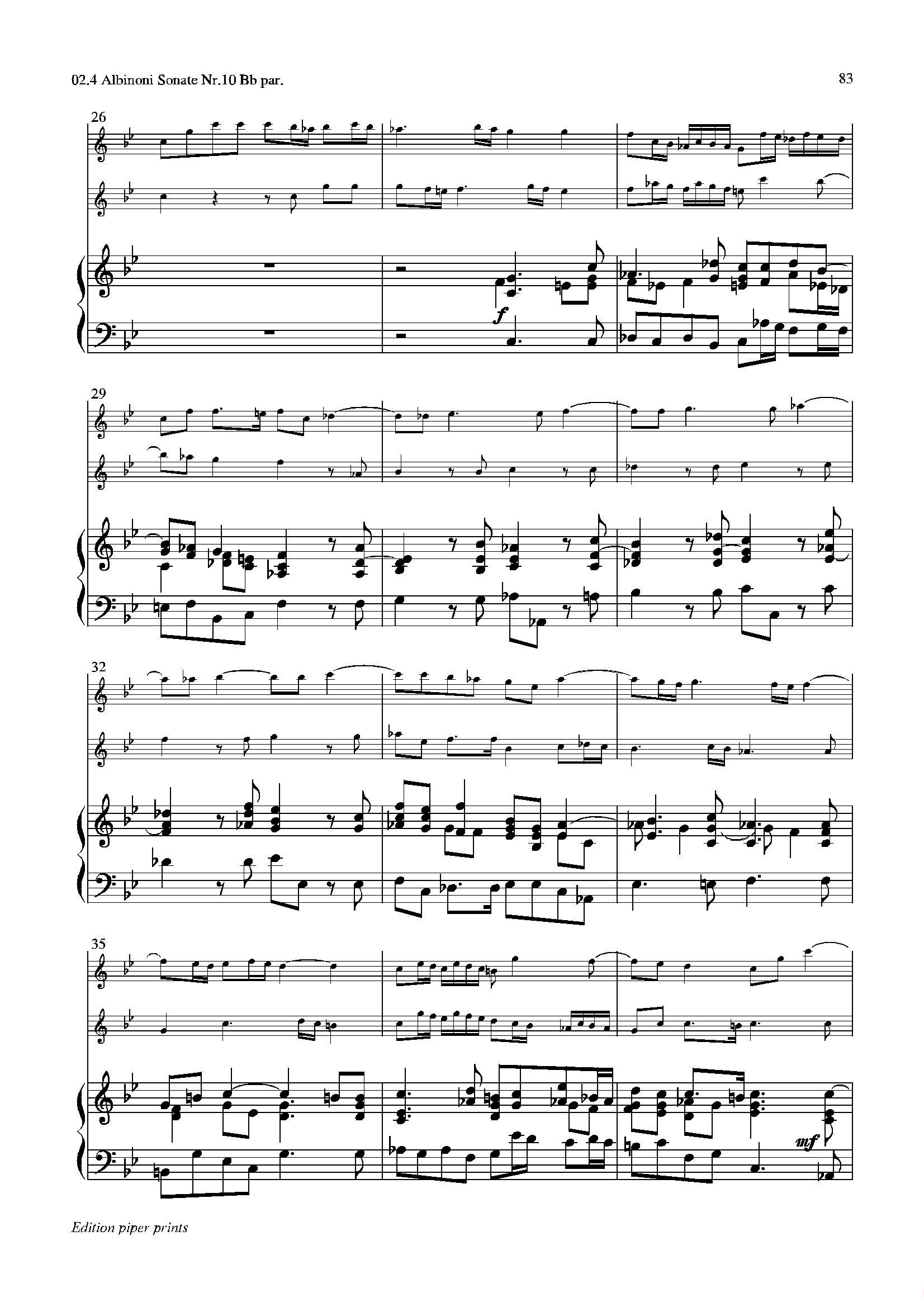 Sonate Nr.10（次中音萨克斯二重奏+管风琴）