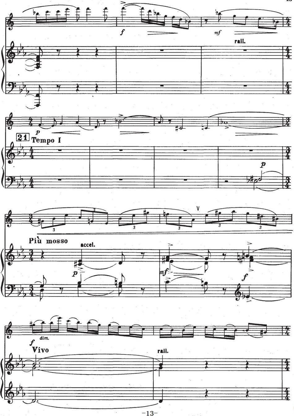 Glazunov Op.109（格拉组诺夫协奏曲Op.109）（萨克斯+钢琴伴奏）