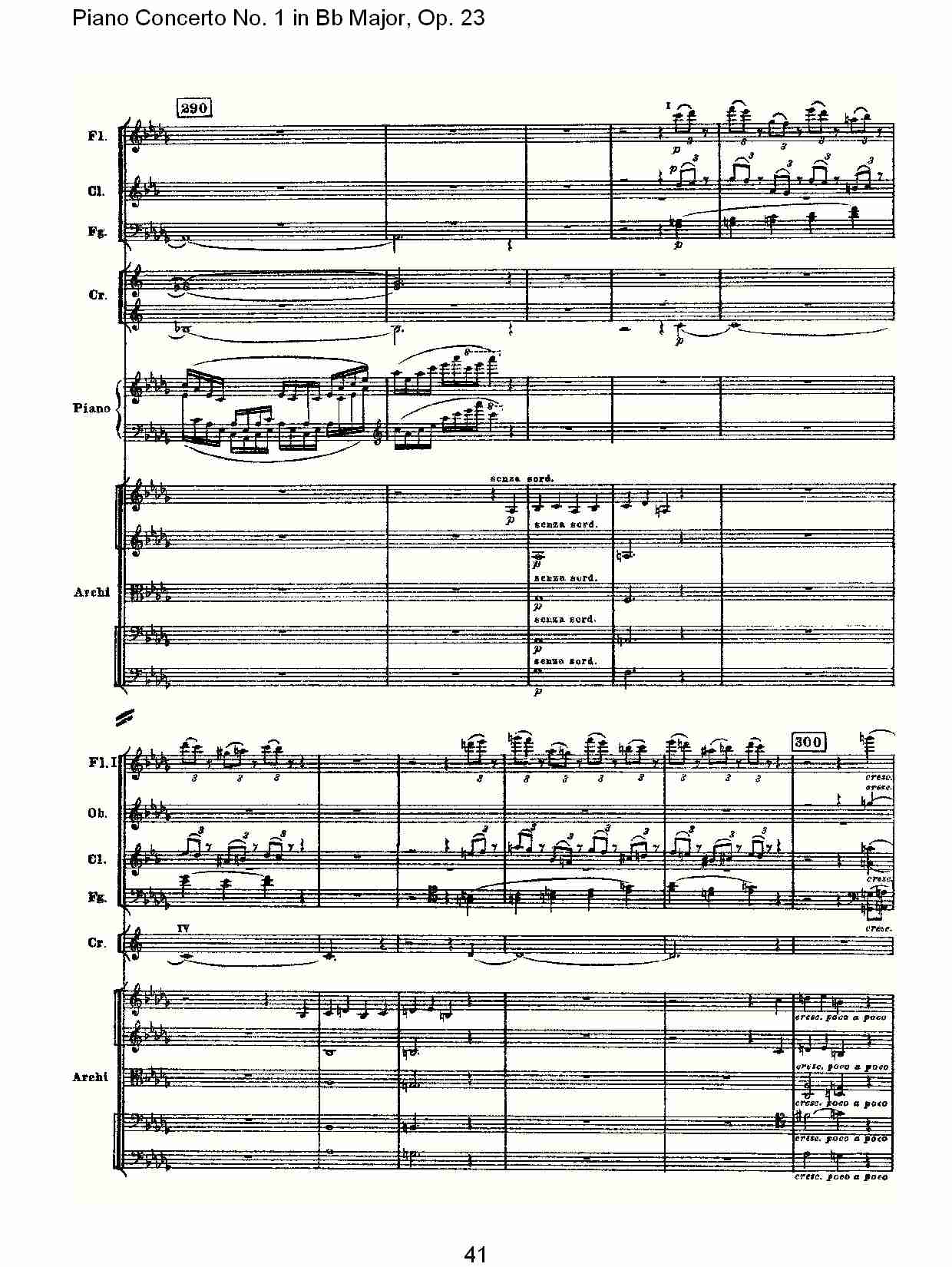 Bb大调第一钢琴协奏曲,Op.23第一乐章第一部（九）