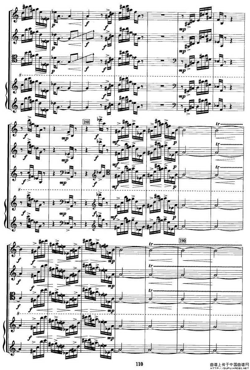 飞歌（单簧管+小提琴+大提琴+钢琴）P11其他曲谱