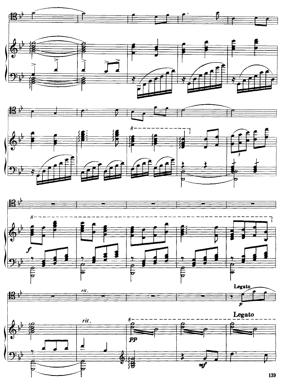 嘎达梅林主题幻想曲（经典长号曲）钢琴谱