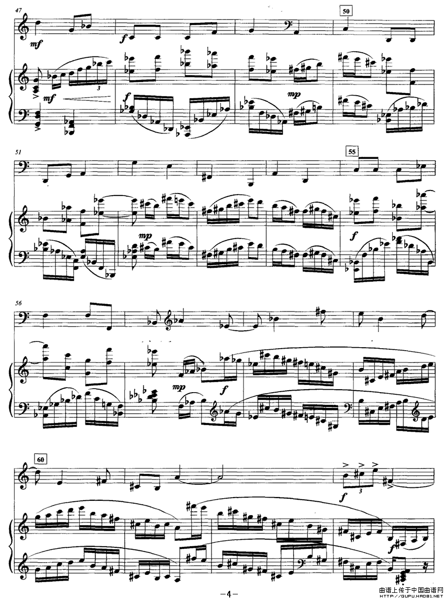 奏鸣曲（一）（圆号+钢琴）P4简谱