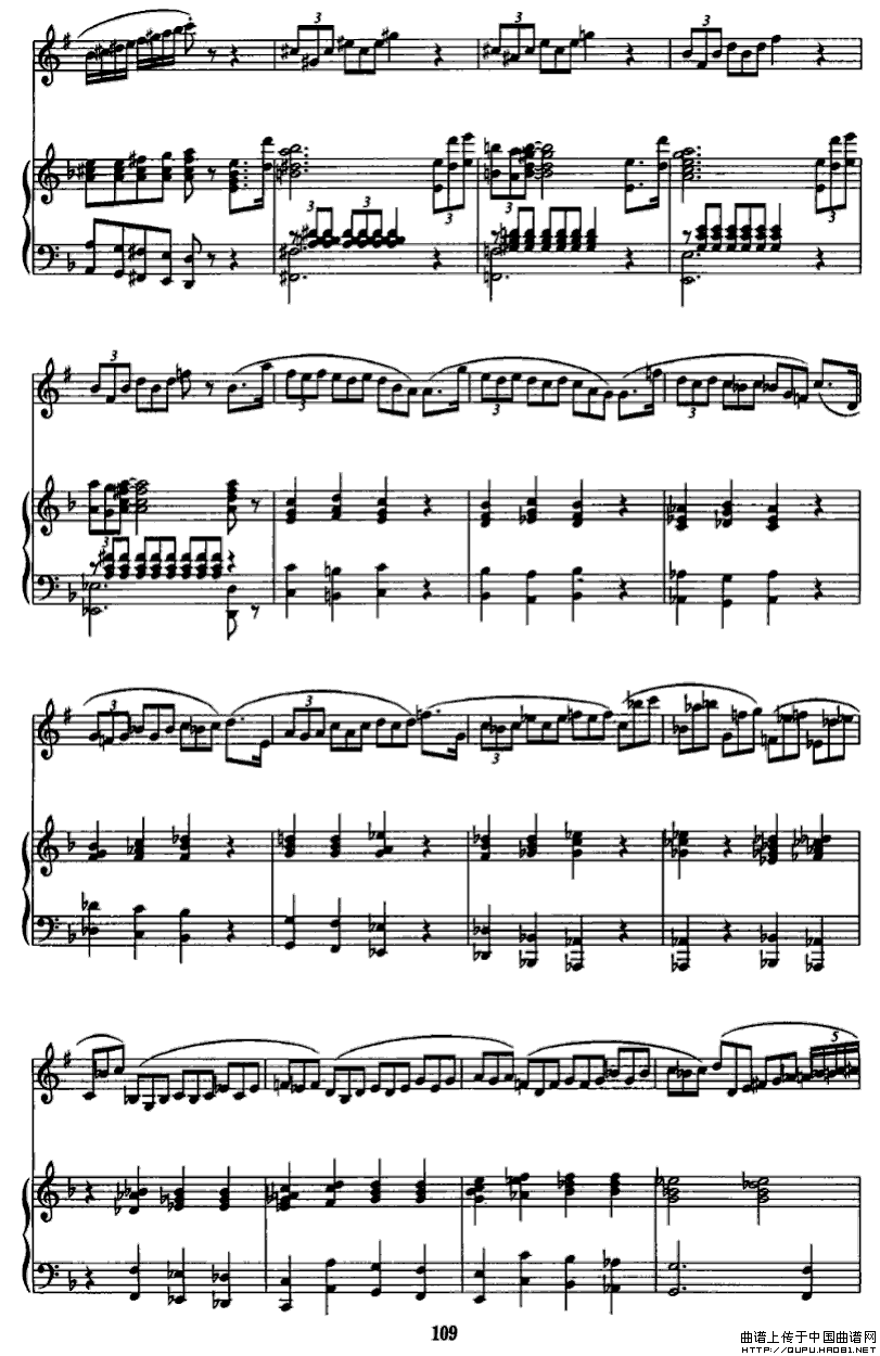 西拉穆轮河随想曲（单簧管+钢琴）P6