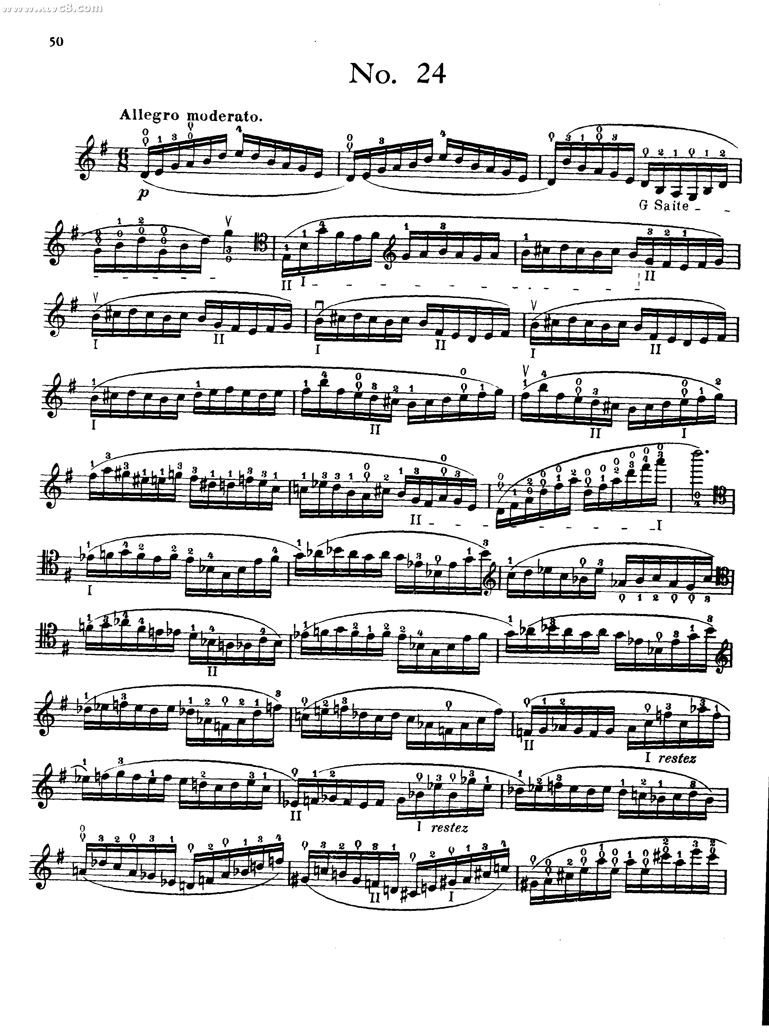 波泊尔大提琴高级练习曲之二十四